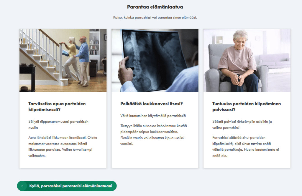 Ote verkkosivun käännöksestä englanti-suomi