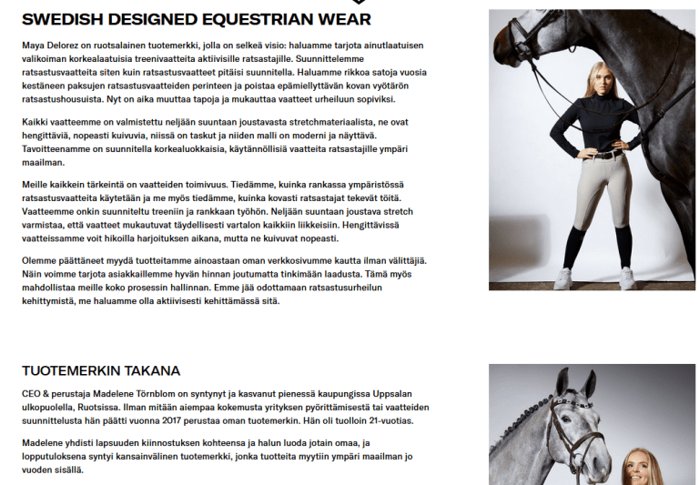 Tietoa meistä -sivu