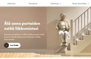 Ote verkkosivun käännöksestä suomeksi